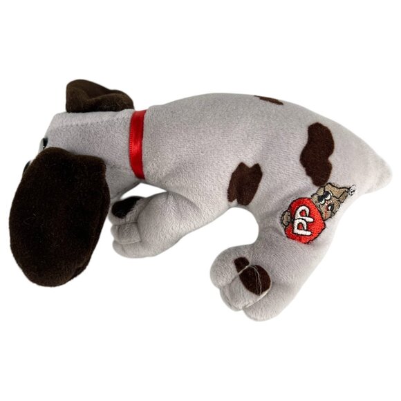 2 VTG Tonka Pound Puppies Plush Toys Gray Black Spots Brown Rumple Skins Newborn - Picture 4 of 11